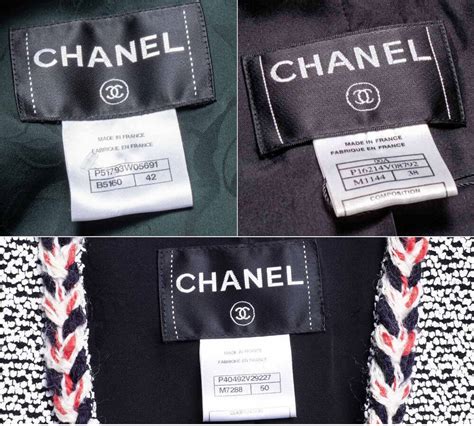 chanel boutique wit label met scheur erin|Chanel jacket identification.